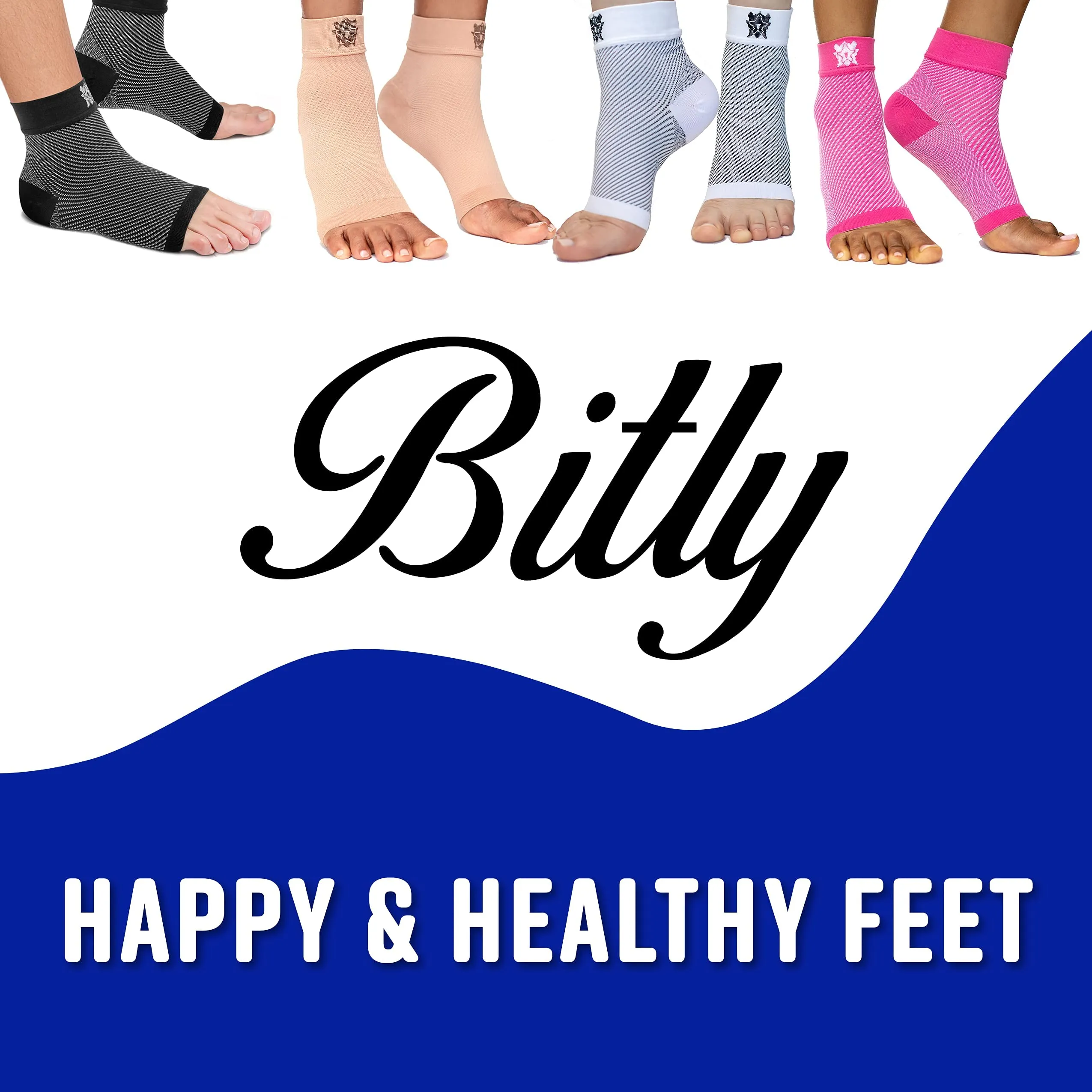 Bitly Plantar Fasciitis for Women & Men Socks Foot & Ankle Compression Sleeve, Nude, XL X-Large Beige 1