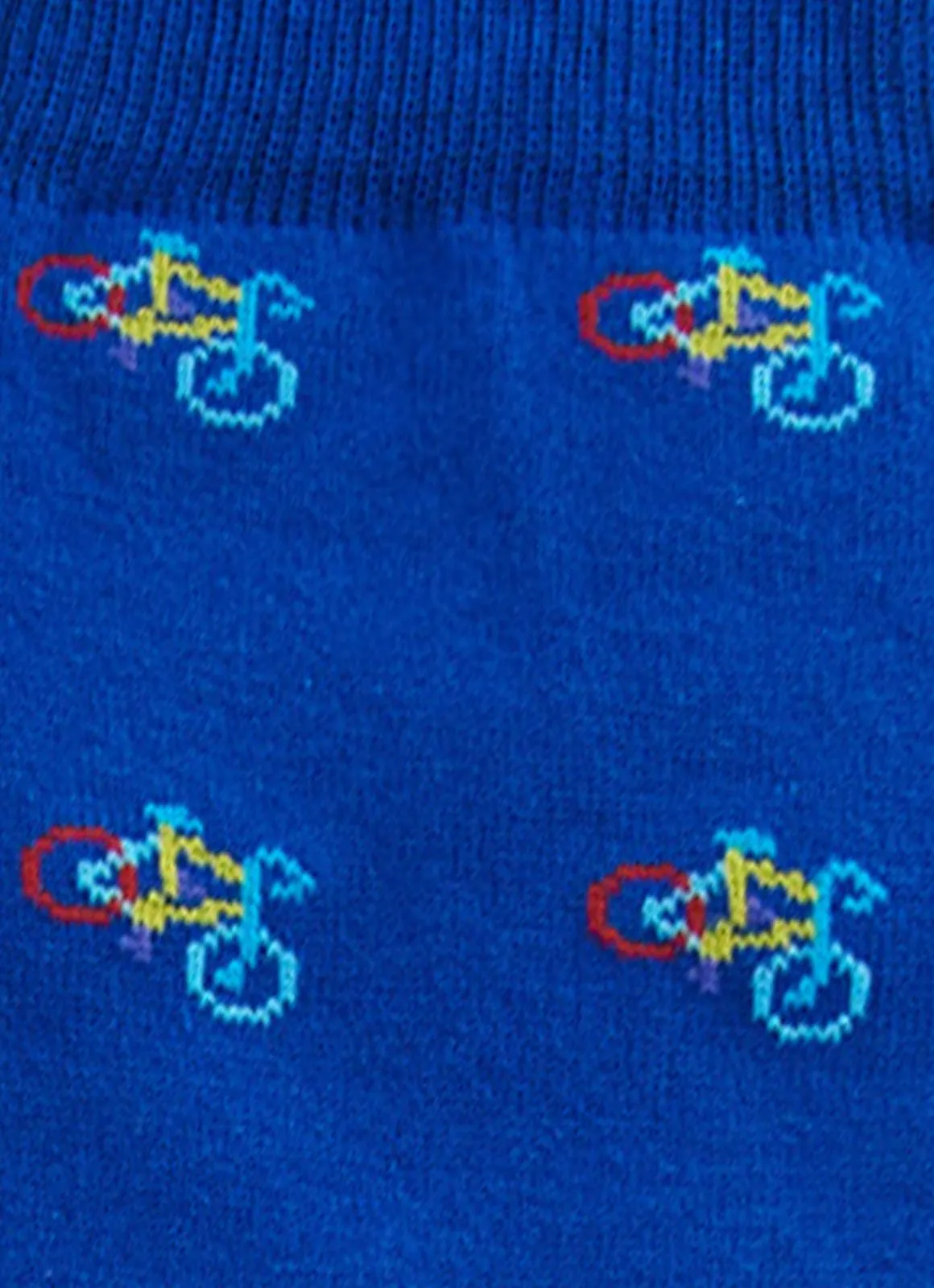 Blue/multi bike sock