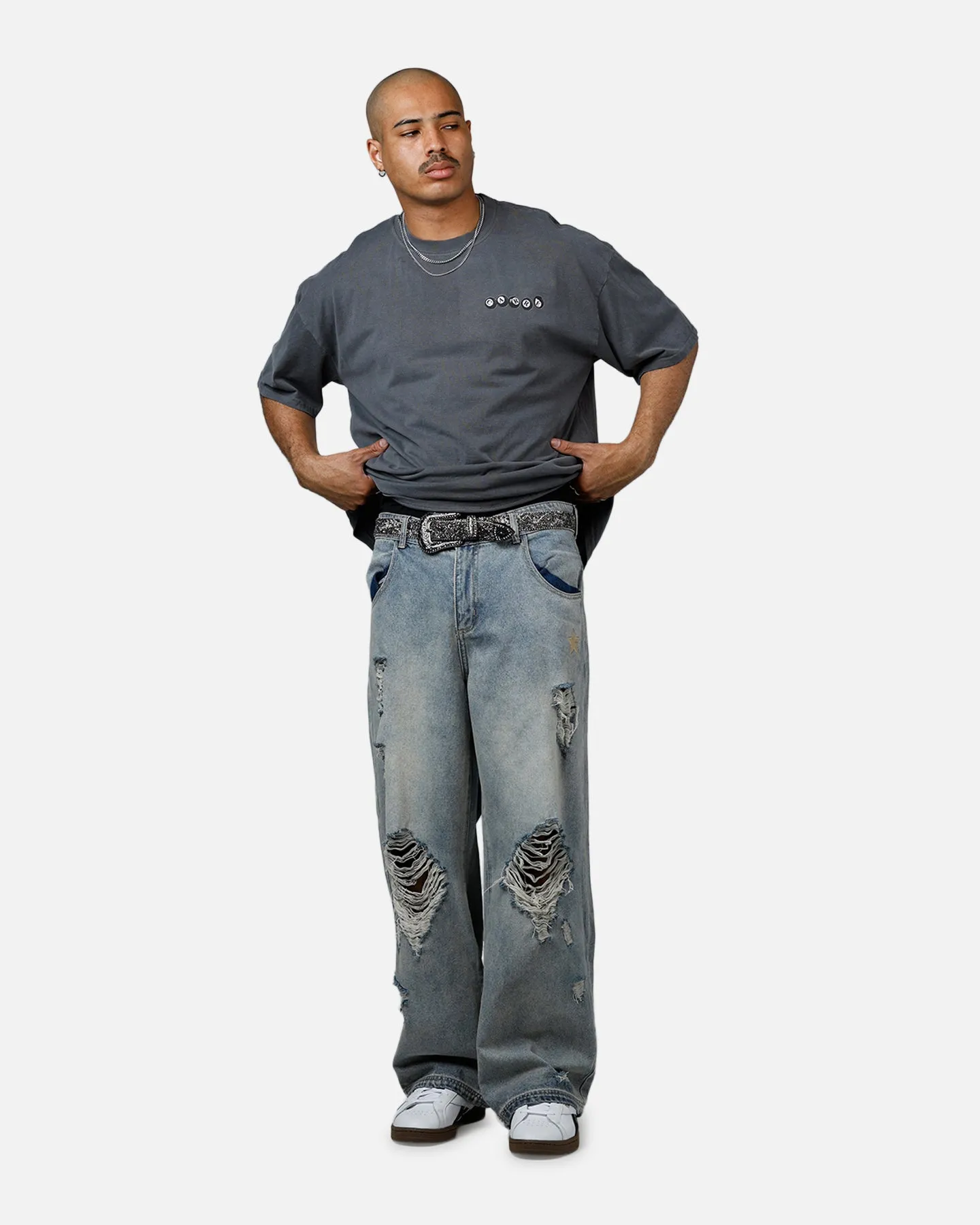 Carre Break T-Shirt Washed Charcoal
