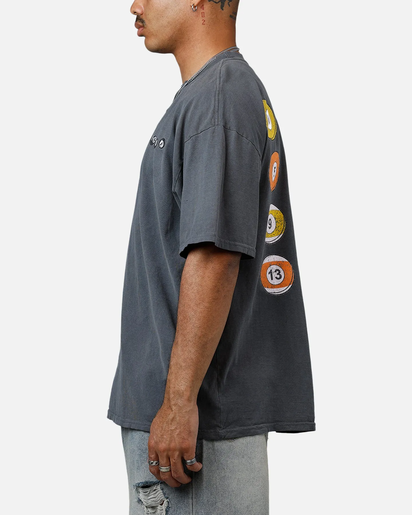 Carre Break T-Shirt Washed Charcoal