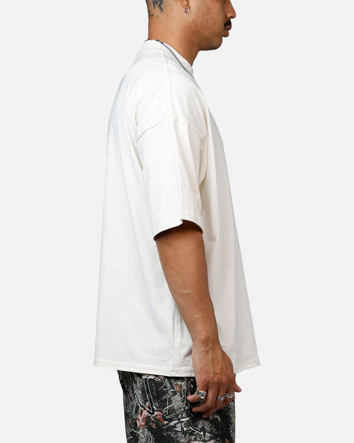 Carre Die Mock T-Shirt Off White