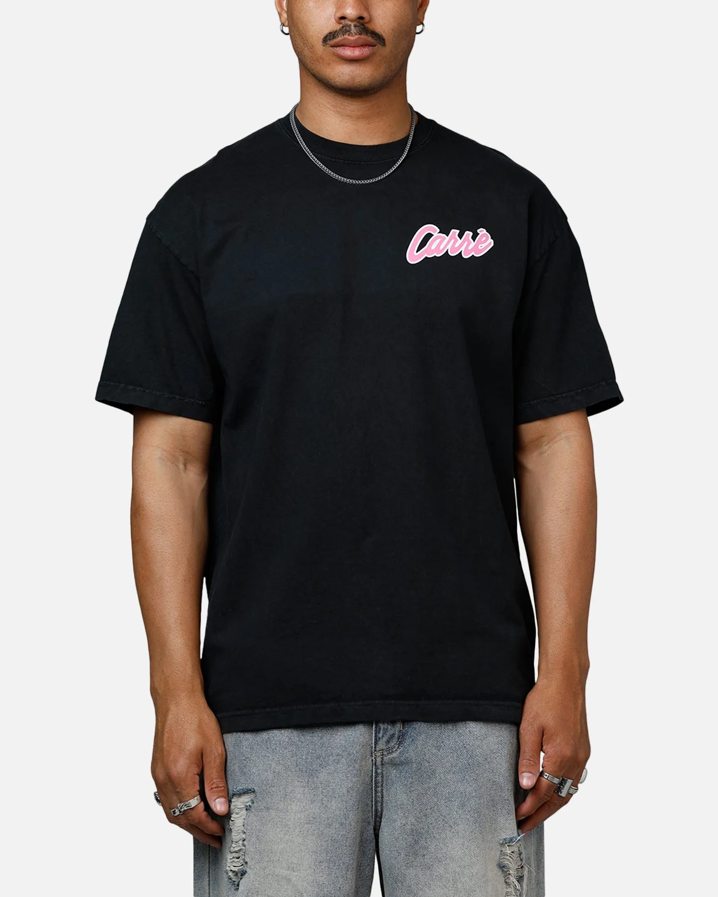 Carre Pepe Heavyweight T-Shirt Black Acidwash