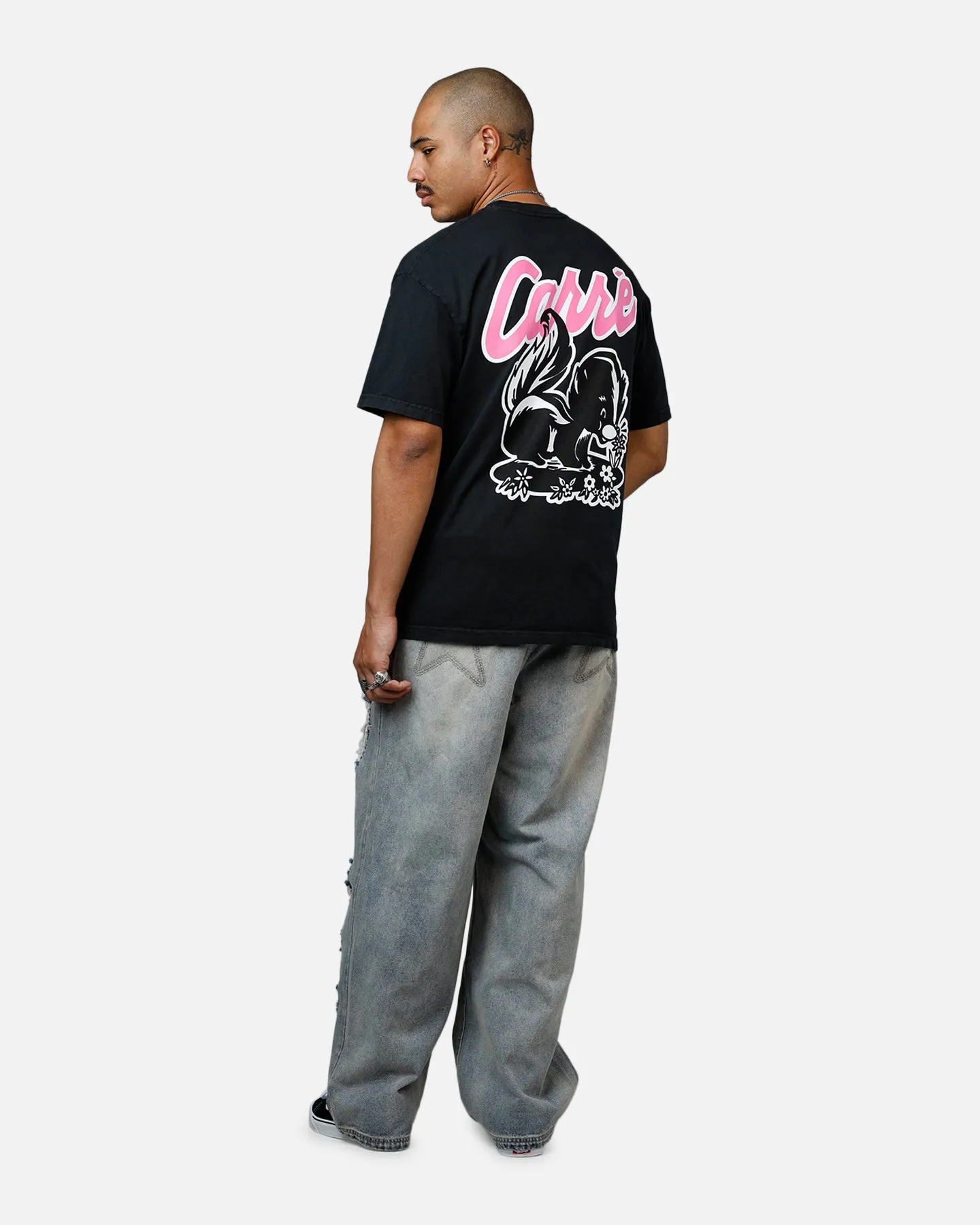 Carre Pepe Heavyweight T-Shirt Black Acidwash