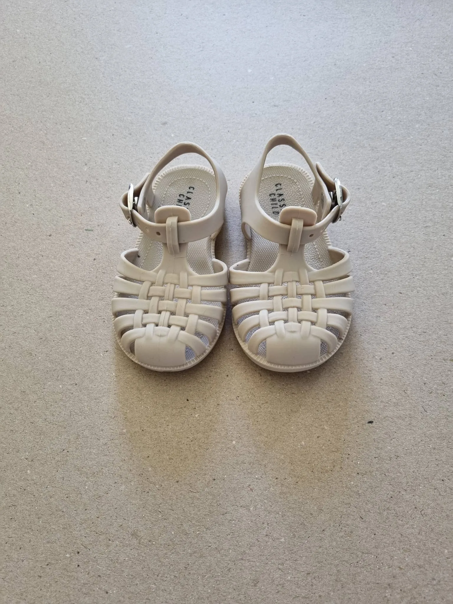 Classical Jelly Sandals Linen