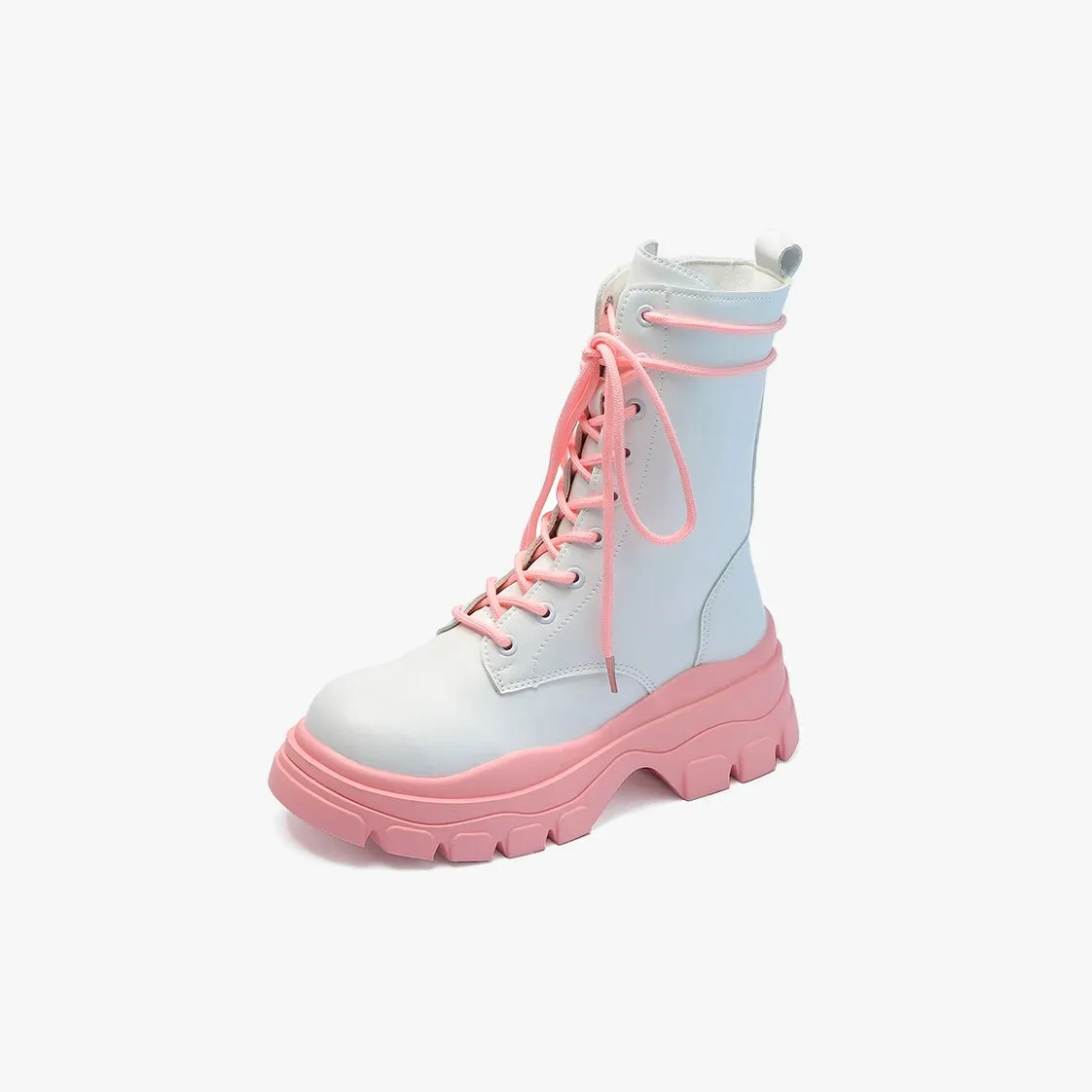 Coquette Pink Plush Sole Boots
