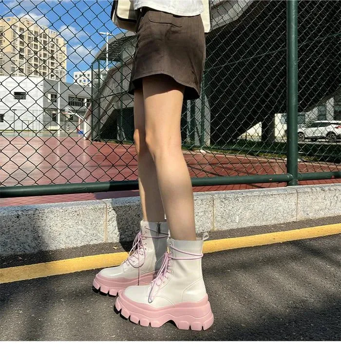 Coquette Pink Plush Sole Boots