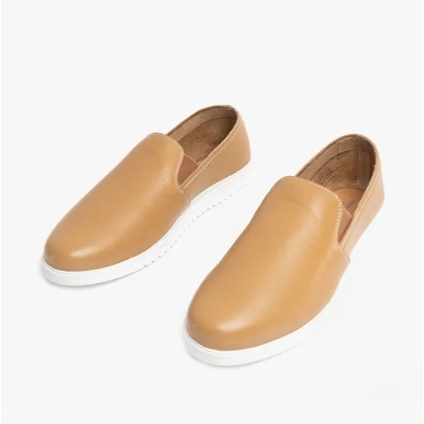 EVERYDAY Ladies Leather Casual Shoes Brown