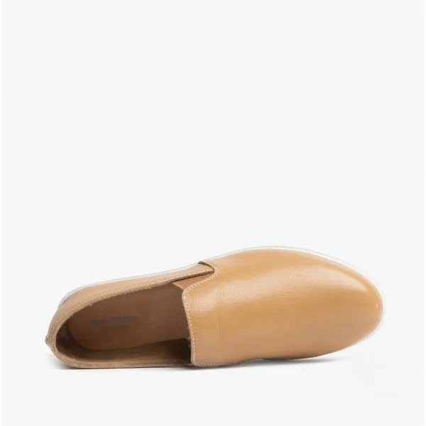 EVERYDAY Ladies Leather Casual Shoes Brown