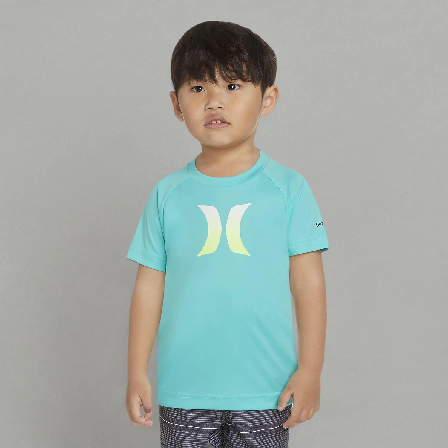 Hurley Boy's Graphic UPF 50  Rash Guard Swim Shirt