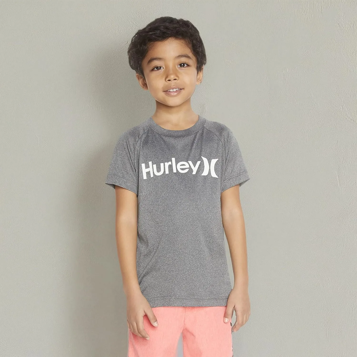 Hurley Boy's Graphic UPF 50  Rash Guard Swim Shirt