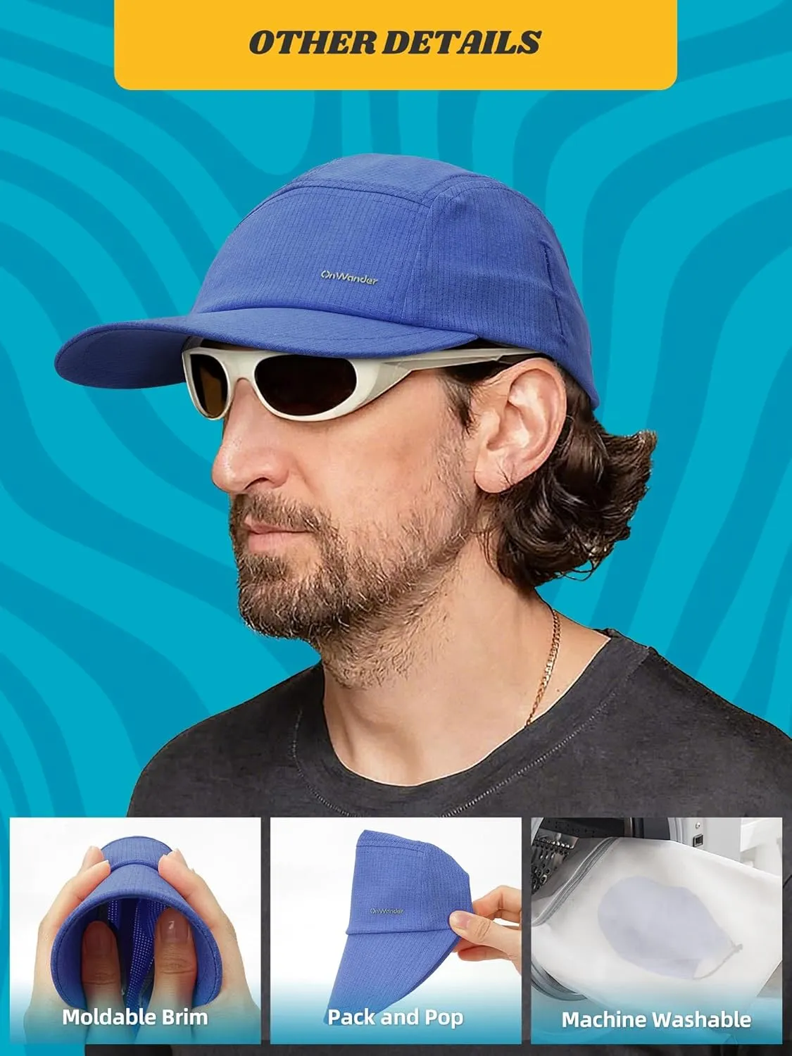 Performance Hat for Women Men, Lightweight Breathable Mesh Running Hat, Sport Cap for Golf, Cycling, Tennis