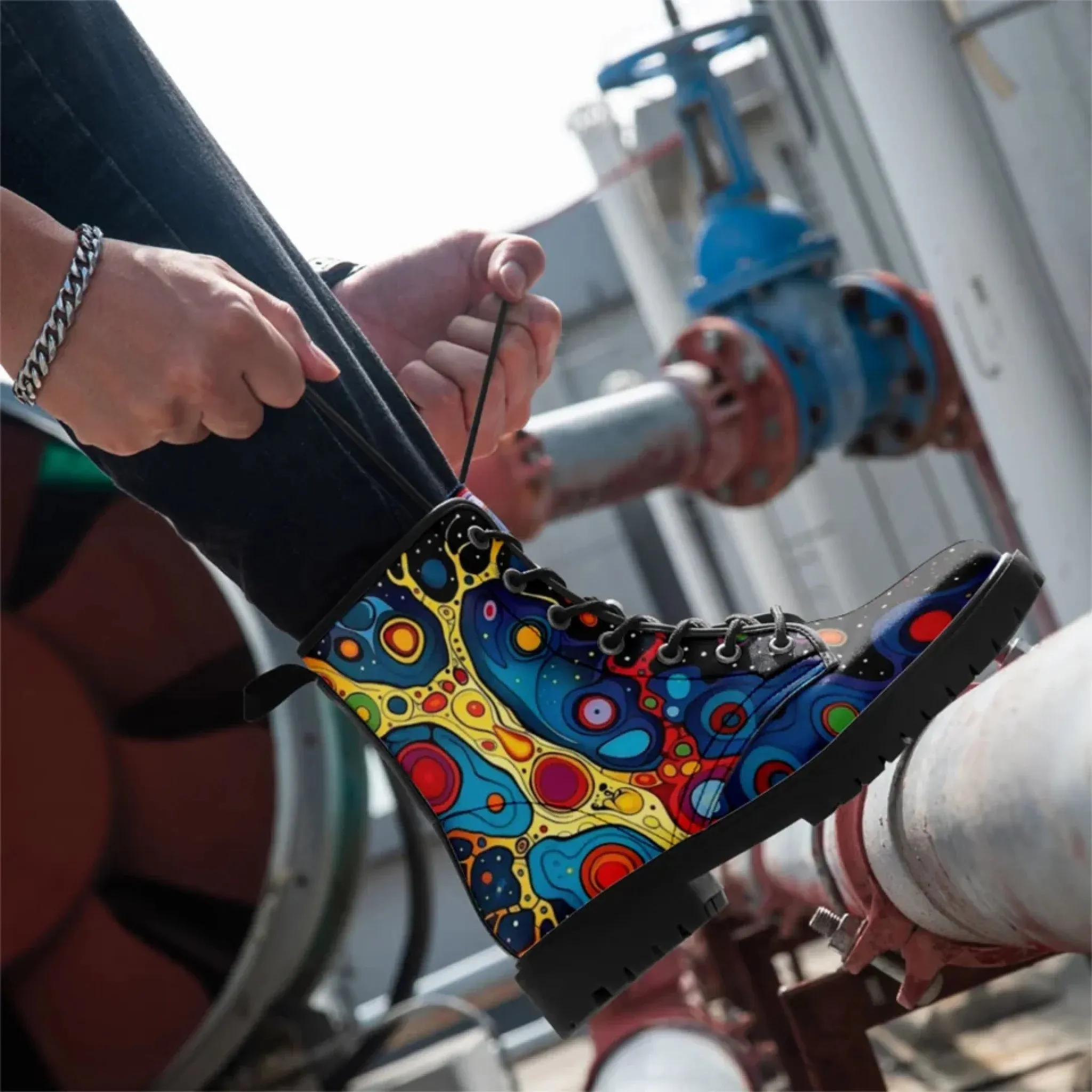 Personalized Mandala Winter Boots, Custom Cozy Artistic Boots, Stylish Warm Winter Unisex Boots