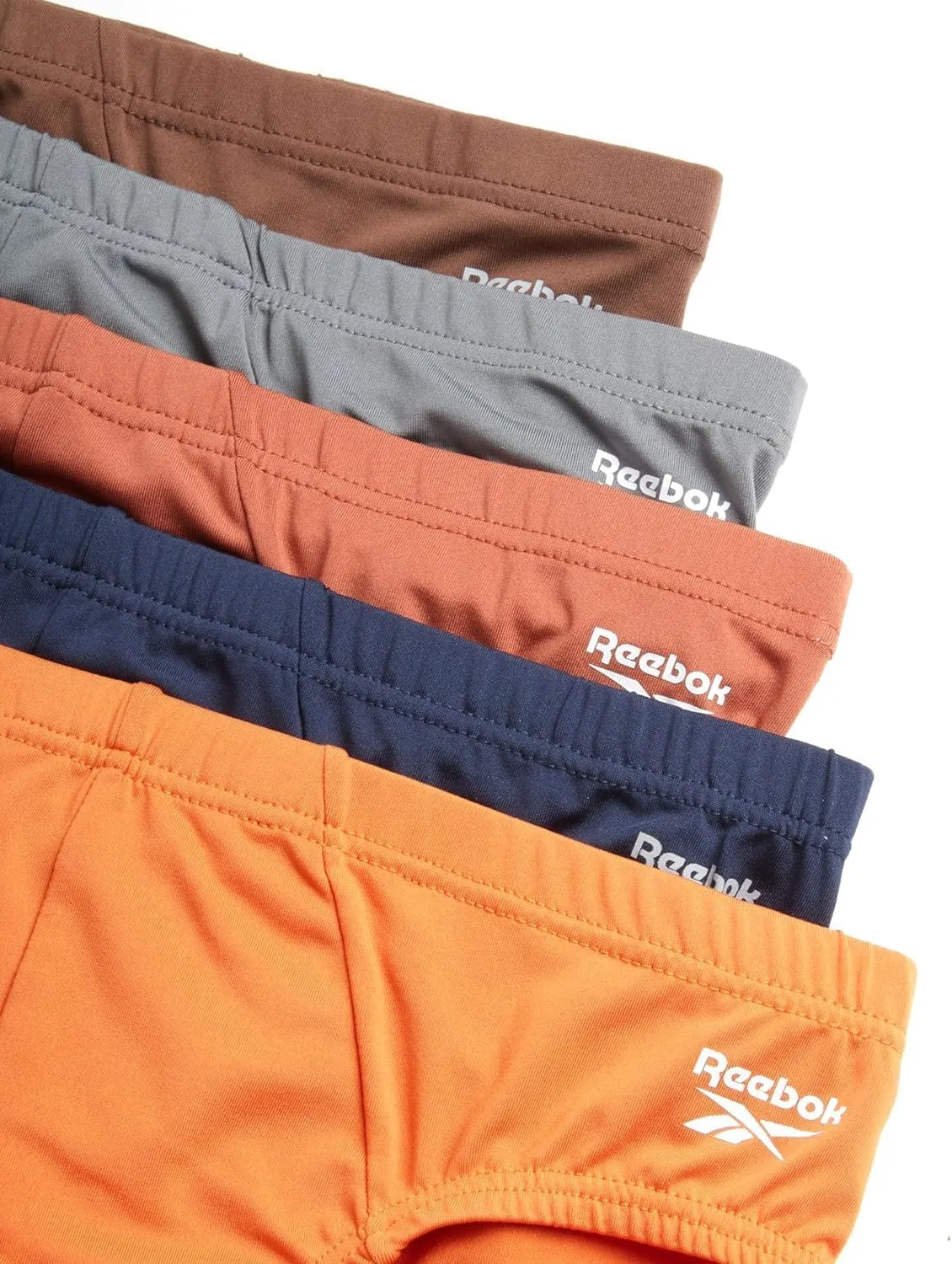 Reebok Mens Underwear Briefs - 5 Pack Quick Dry Soft Stretch Low Rise Briefs for Men - Performance Mens Athletic Underwear