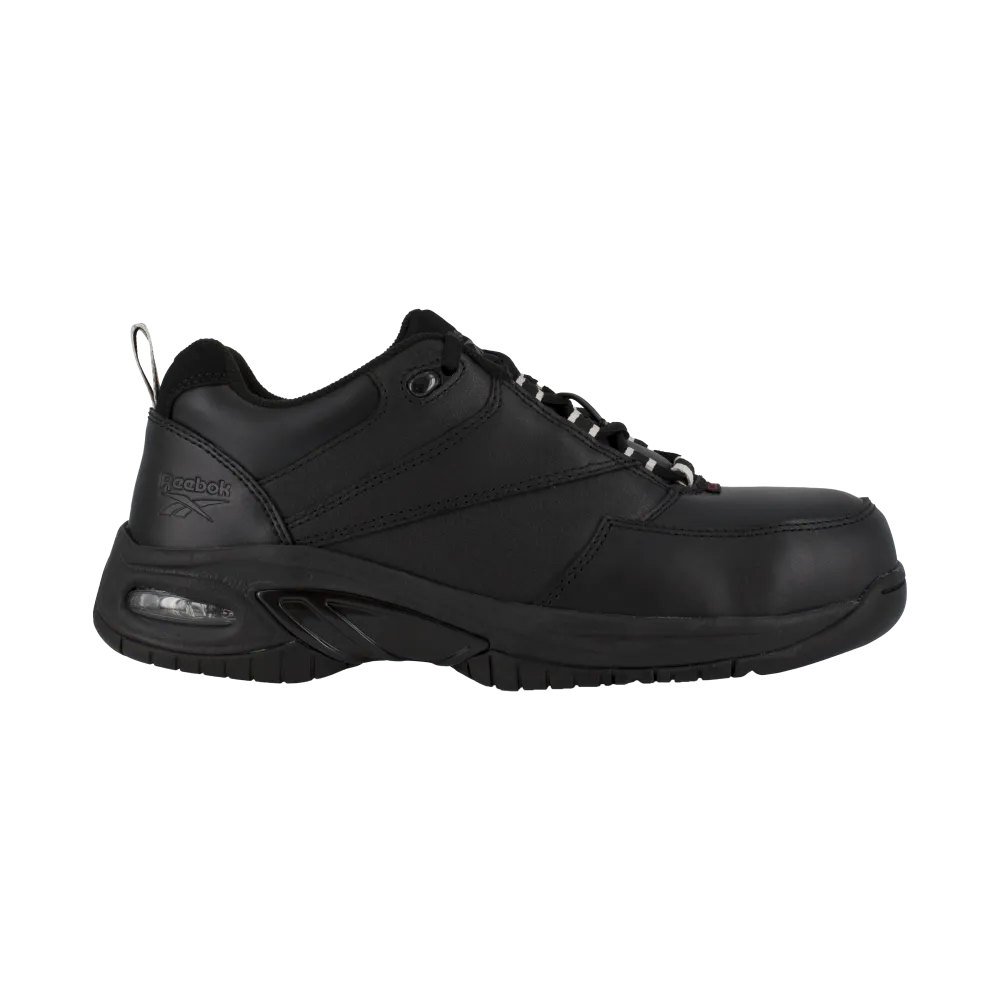 Reebok RB4177 Men's Tyak Athletic Composite Toe Work Shoes - Black