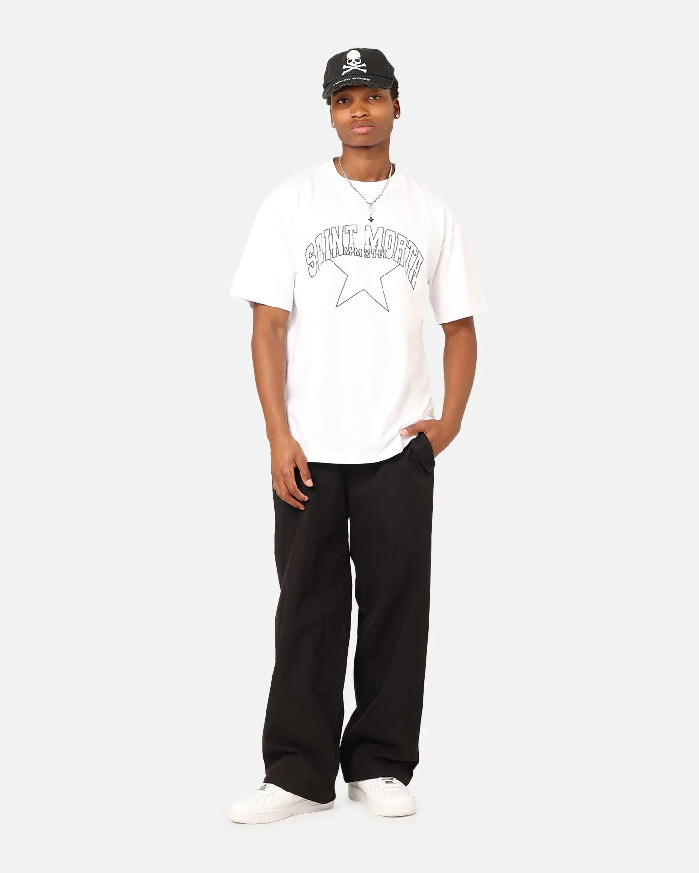 Saint Morta College Star Drop T-Shirt White