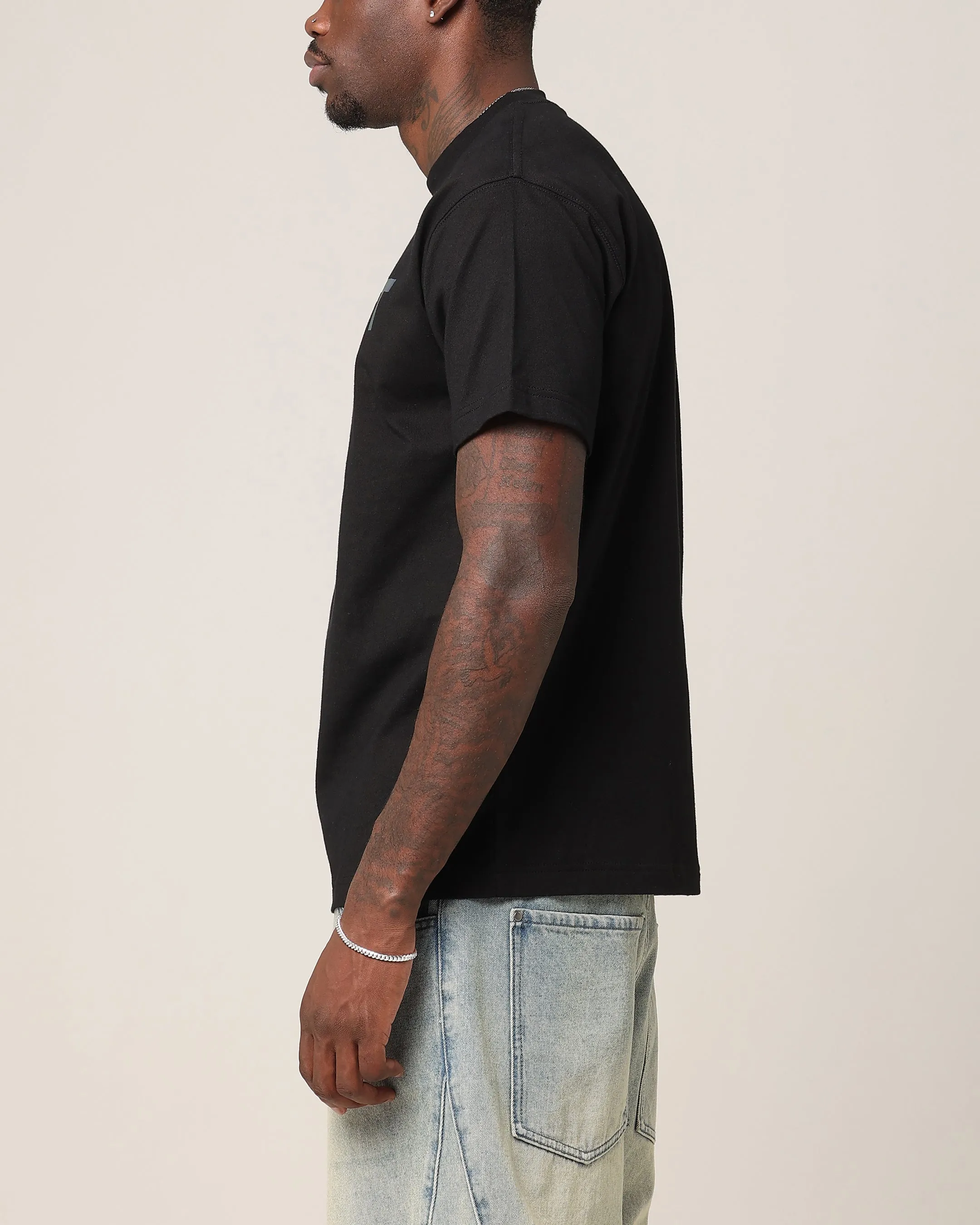 Saint Morta Lafayette V2 Scripture T-Shirt Black/Iridescent