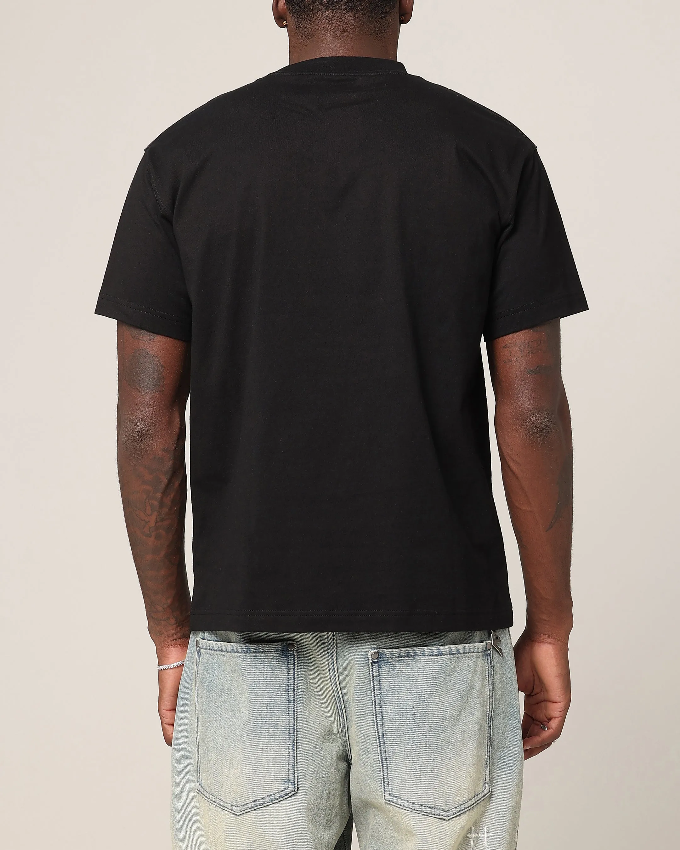 Saint Morta Lafayette V2 Scripture T-Shirt Black/Iridescent