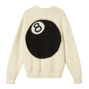 Stussy 8 Ball Heavy Brushed Mohair Sweater Cream